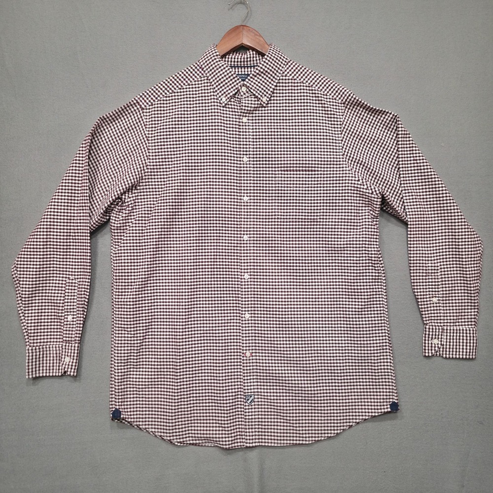 Cremieux Classics Men's Brown Check Long Sleeve Button Up Shirt Size XLT